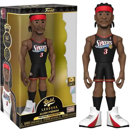 Vinyl Gold figure NBA 76ers Allen Iverson 30cm Chase product photo