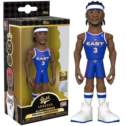 Vinyl Gold figure NBA 76ers Allen Iverson Chase product photo