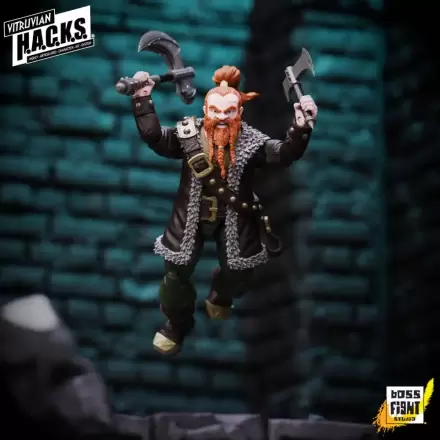 Vitruvian H.A.C.K.S. Action Figure Dwarf Mercenary Grimgrom termékfotója