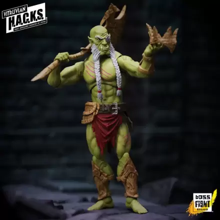 Vitruvian H.A.C.K.S. Action Figure Mighty Orc Sovran Bur'Zagi termékfotója