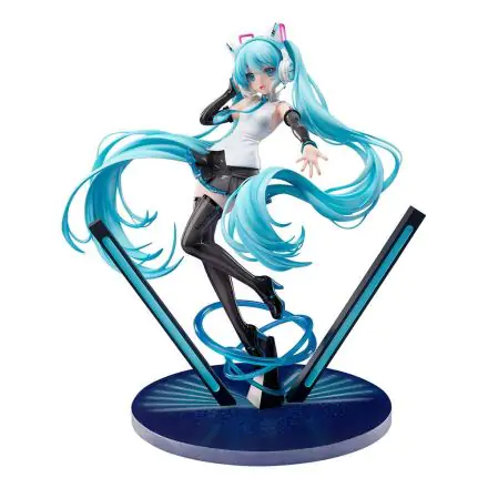 Vocaloid PVC Statue 1/7 Miku Hatsune Cat Ear Headphone Ver. 25 cm product photo