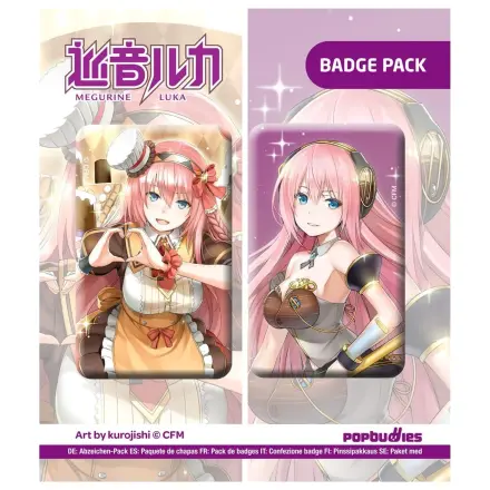 Vocaloid Button 2-Pack Megurine Luka (Art by kurojish) product photo