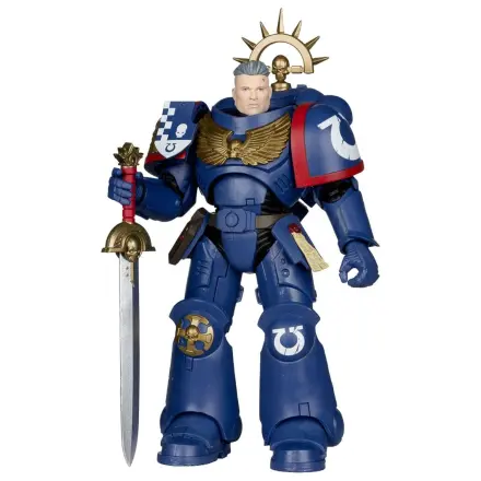 Warhammer 40,000 Total War Action Figure 3rd Company Lieutenant (Ultramarines) 18 cm product photo