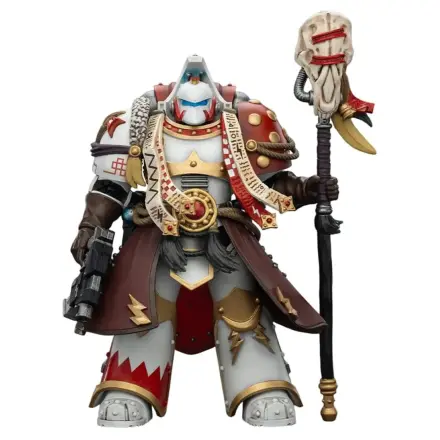Warhammer 40,000 Action Figure White Scars Stormseer Consulwith Force Staff and Bolt Pistol 12 cm product photo