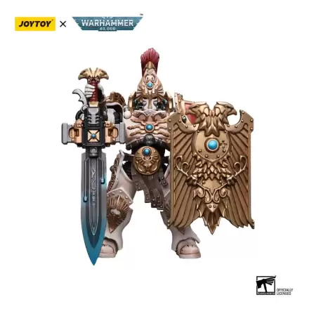 Warhammer 40k Action Figure 1/18 Adeptus Custodes Solar Watch Custodian Guard with Sentinel Blade and Praesidium Shield 12 cm product photo