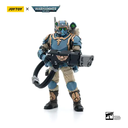 Warhammer 40k Action Figure 1/18 Astra Militarum Tempestus Scions Squad 55th Kappic Eagles Hot-shot Volley Gunner 12 cm product photo