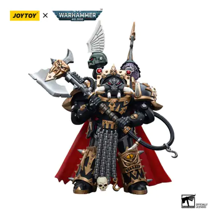 Warhammer 40k Action Figure 1/18 Chaos Space Marines Black Legion Chaos Lord in Terminator Armour 12 cm termékfotója