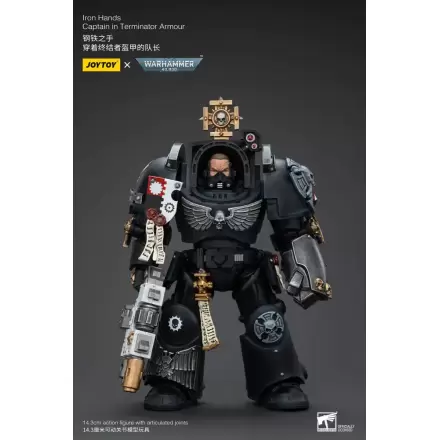 Warhammer 40k Action Figure 1/18 Iron Hands Captain in Terminator Armour 14 cm termékfotója