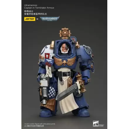 Warhammer 40k Action Figure 1/18 Ultramarines Captain In Terminator Armour 14 cm termékfotója