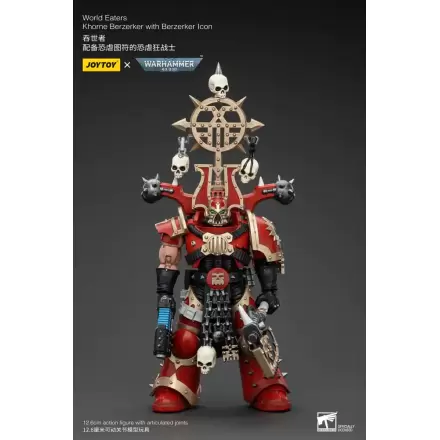 Warhammer 40k Action Figure 1/18 World Eaters Khorne Berzerker with Berzerker lcon 13 cm termékfotója