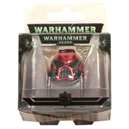 Warhammer 40K Metal Keychain Space Marine MKVII Helmet Blood Angels termékfotója