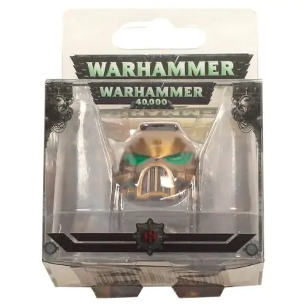 Warhammer 40K Metal Keychain Space Marine MKVII Helmet Gold product photo