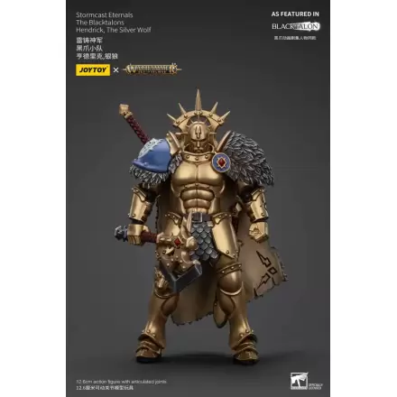 Warhammer Age of Sigmar Action Figure Stormcast Eternals The Blacktalons Hendrick The Silver Wolf 20 cm termékfotója