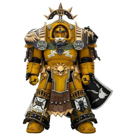 Warhammer Imperial Fists Action Figure Legion Praetor in Tartaros Terminator Armourwith Power Sword and Vigil Storm Shield 14 cm product photo