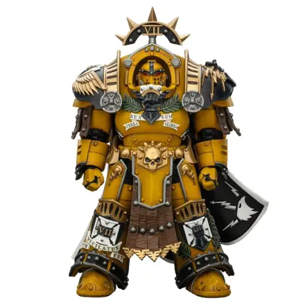 Warhammer Imperial Fists Action Figure Legion Praetor in Tartaros Terminator Armourwith Power Sword and Vigil Storm Shield 14 cm product photo