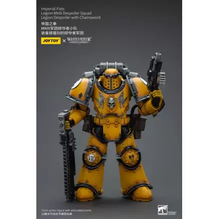 Warhammer The Horus Heresy Action Figure 1/18 Imperial Fists Legion MkIII Despoiler Squad Legion Despoiler with Chainsword 12 cm termékfotója