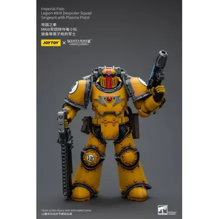 Warhammer The Horus Heresy Action Figure 1/18 Imperial Fists Legion MkIII Despoiler Squad Sergeant with Plasma Pistol 12 cm termékfotója