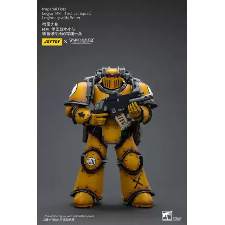 Warhammer The Horus Heresy Action Figure 1/18 Imperial Fists Legion MkIII Tactical Squad Legionary with Bolter 12 cm termékfotója