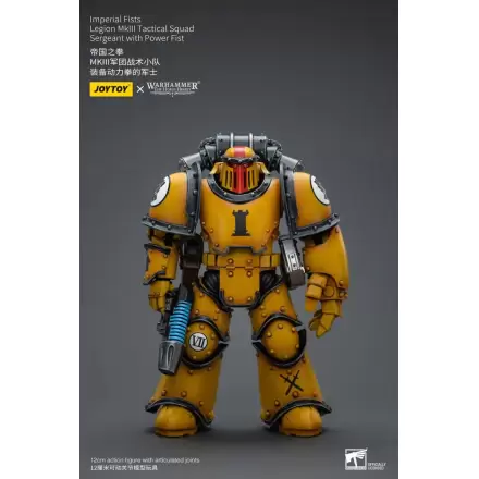 Warhammer The Horus Heresy Action Figure 1/18 Imperial Fists Legion MkIII Tactical Squad Sergeant with Power Fist 12 cm termékfotója