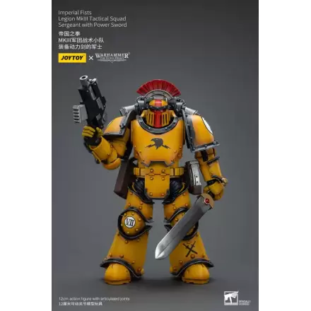 Warhammer The Horus Heresy Action Figure 1/18 Imperial Fists Legion MkIII Tactical Squad Sergeant with Power Sword 12 cm termékfotója