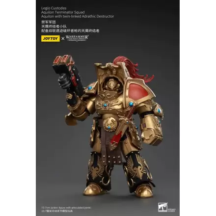 Warhammer The Horus Heresy Action Figure 1/18 Legio Custodes Aquilon Terminator Squad Aquilon with twin-linked Adrathic Destructor 14 cm termékfotója