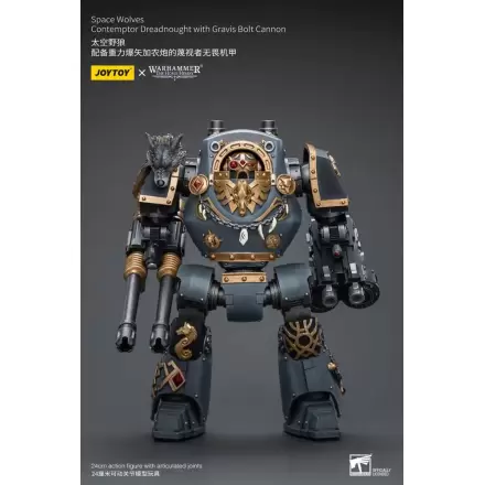 Warhammer The Horus Heresy Action Figure 1/18 Space Wolves Contemptor Dreadnought with Gravis Bolt Cannon 12 cm termékfotója