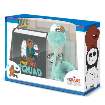 We Bare Bears diary + pen + pompon set product photo