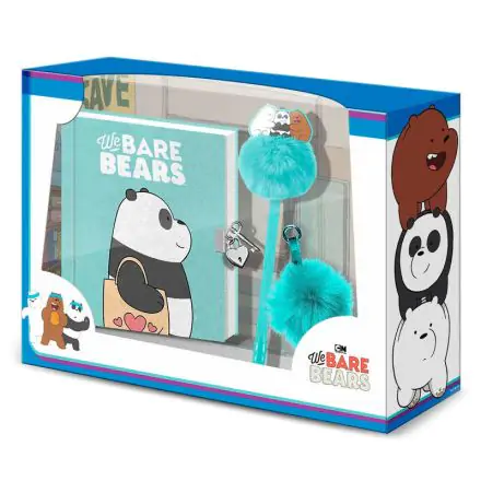 We Bare Bears Panda Bear diary + pen + pompon set product photo