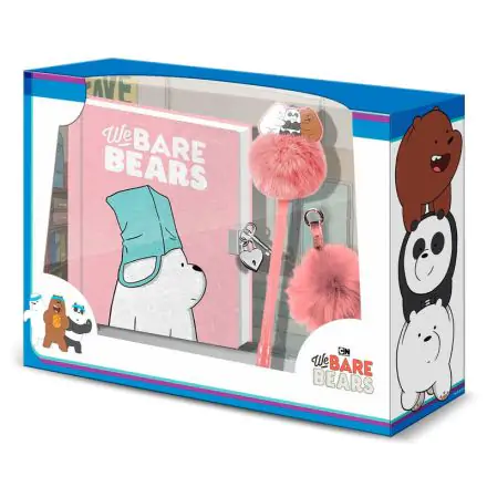 We Bare Bears Polar Bear diary + pen + pompon set product photo