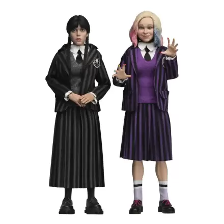 Wednesday Action Figures 2 Pack Wednesday Addams (Nevermore Uniform) and Enid 20 cm product photo