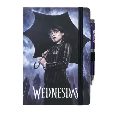 Wednesday Addams A5 premium notebook + projector pen termékfotója