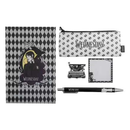 Wednesday 5-Piece Stationery Set Black termékfotója