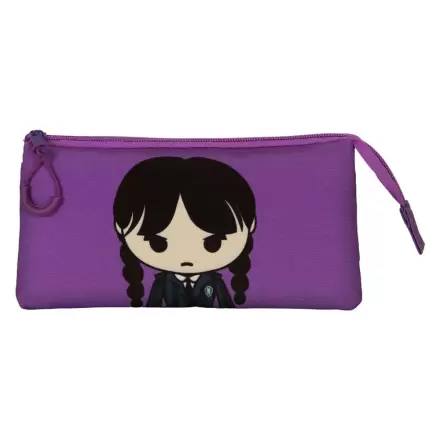Wednesday Chibi triple pencil case product photo