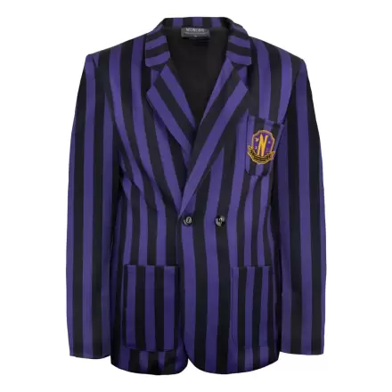 Wednesday Jacket Nevermore Academy Purple Striped Blazer termékfotója