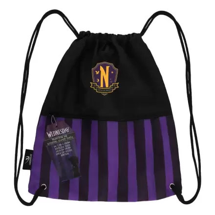 Wednesday Drawstring Bag Nevermore Academy Purple termékfotója