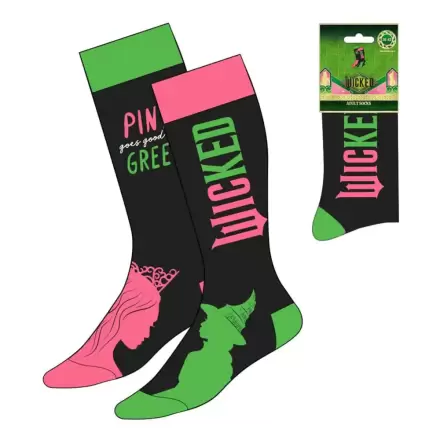 Wicked Socks Pink goes good with Green 36-43 product photo