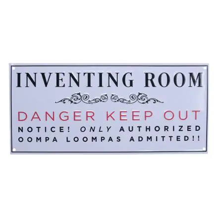 Willy Wonka & the Chocolate Factory Tin Sign Inventing Room product photo