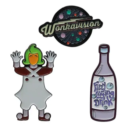 Willy Wonka & the Chocolate Factory Pin Badge Set Limited Edition product photo
