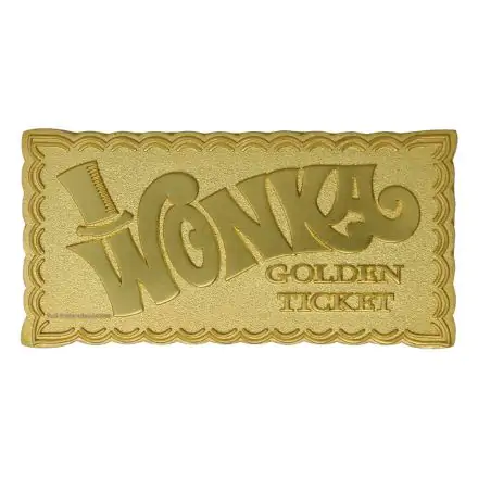 Willy Wonka & the Chocolate Factory Replica Mini Golden Ticket (gold plated) product photo