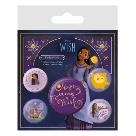 Wish Pin-Back Buttons 5-Pack Magic In Every Wish termékfotója