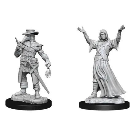 WizKids Deep Cuts Unpainted Miniature Plague Doctor & Cultist Case (2) product photo