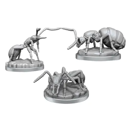 WizKids Deep Cuts Unpainted Miniatures 3-Pack Giant Ants product photo