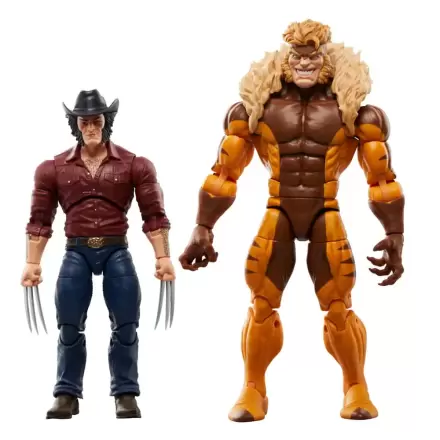 Wolverine 50th Anniversary Marvel Legends Action Figure 2-Pack Marvel's Logan & Sabretooth 15 cm product photo