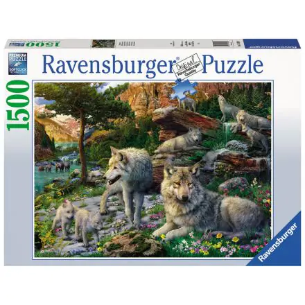 Wolves in spring puzzle 1500pcs product photo