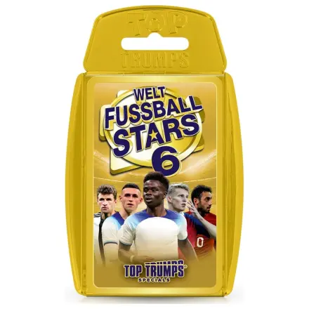 World Football Stars 6 Card Game Top Trumps *German Version* product photo