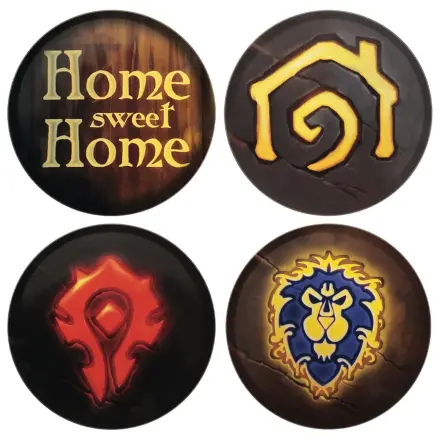World of Warcraft Coaster 4-Pack Printed Metal product photo