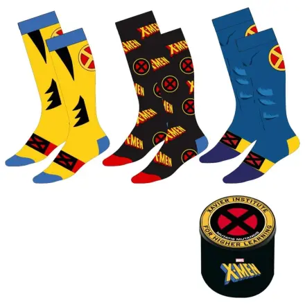 X-Men Marvel assorted adult 3 socks set product photo