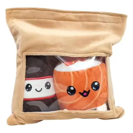 Yummis Together Plush Figures 2 Pack Uramaki & Soya in Take Away Bag 21 cm        product photo
