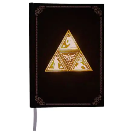 Zelda Triforce backlit notebook product photo