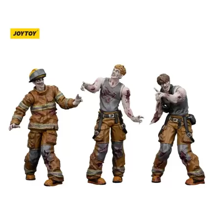 Zombie Dark Source Action Figures 3-Pack Firefighters 8 cm product photo